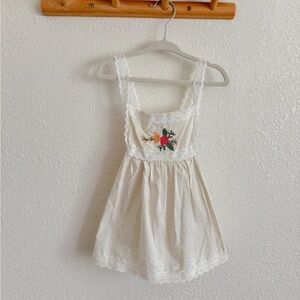 Toddler girls white apron